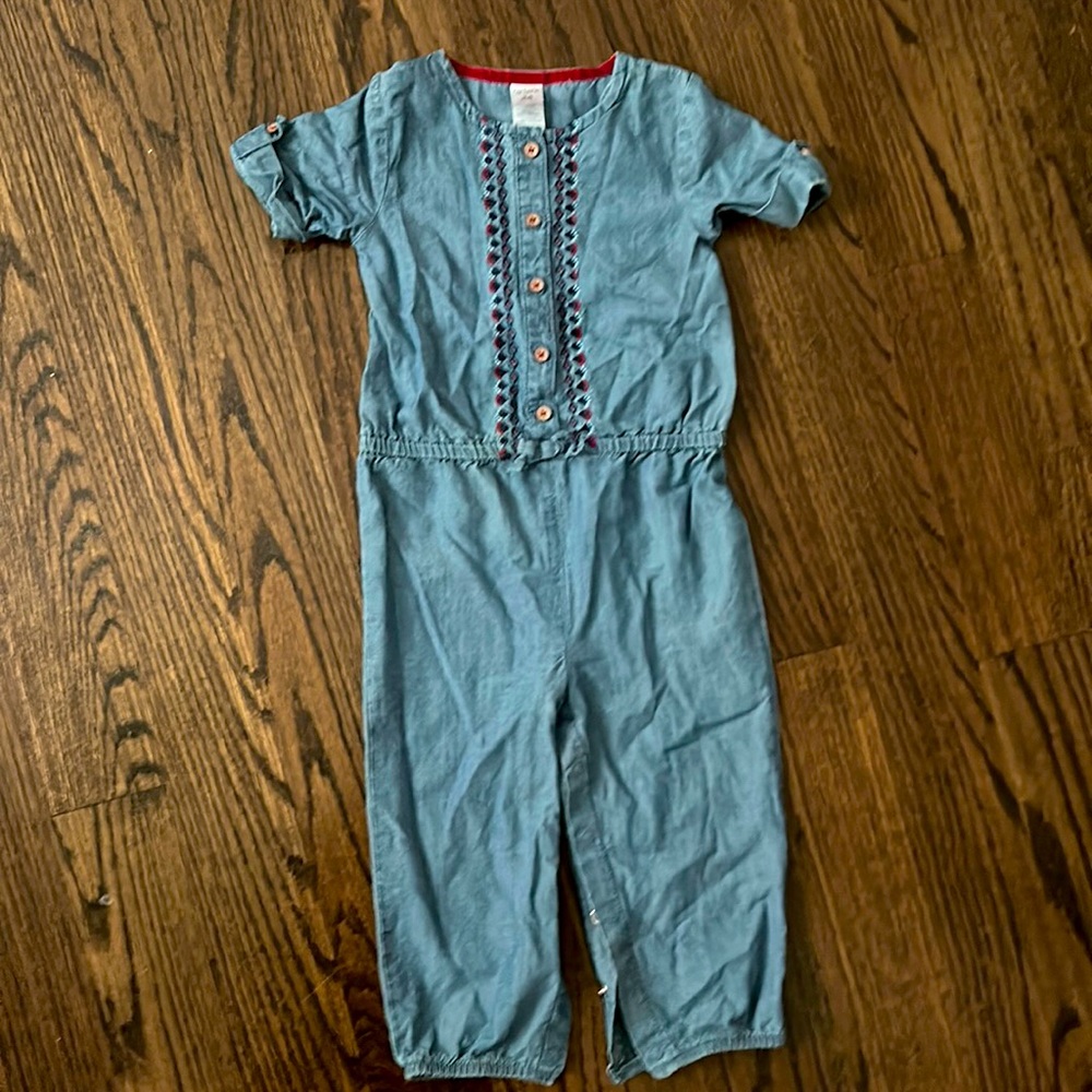 Carters one piece denim outfit girls 24 months